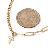 304 Stainless Steel Cross Pendant Necklaces NJEW-JN04617-3