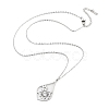 Non-Tarnish 304 Stainless Steel Pendant Necklaces NJEW-P306-03P-2