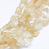 Natural Citrine Beads Strands G-F599-27-1
