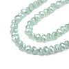 1 Strand Electroplate Imitation Jade Glass Beads Strands X-EGLA-J025-F07-3