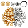 60Pcs 2 Colors Tibetan Style Alloy Beads FIND-PH0029-50-1
