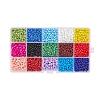 195G 15 Colors Glass Seed Beads SEED-YW0001-11C-3
