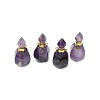 Faceted Natural Amethyst Pendants G-H252-B05-1