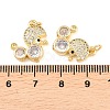 Brass Micro Pave Cubic Zirconia Pendants KK-C162-075G-3