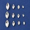80Pcs 4 Style Pointed Back Glass Rhinestone Cabochons RGLA-FS0001-02-1