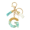 Transparent Epoxy Resin Pendant Keychains KEYC-FS00022-07-1
