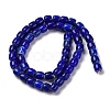 Handmade Lampwork Chevron Beads Strands LAMP-K041-01B-21-3
