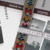 10 Yards Ethnic Style Floral Polyester Embroidery Ribbon PW-WG79888-02-1