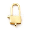 Rack Plating Brass Lobster Claw Clasps KK-K270-05G-1