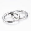 Tarnish Resistant 304 Stainless Steel Split Key Rings STAS-P177-2.0x30mm-P-2