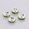 Brass Grade A Rhinestone Spacer Beads RB-A014-Z7mm-07S-1