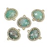 Natural Amazonite Faceted Oval Links G-B126-01G-17-1