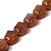 Natural Red Agate Beads Strands G-M108-A07-01-2