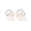 Brass Stud Earring Findings KK-G604-01S-07-1