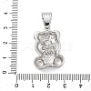 316 Surgical Stainless Steel Enamel Pendants STAS-P412-05P-3