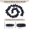 1 Strand Natural Black Stone Beads Strands G-BBC0001-21-2