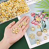 200Pcs 10 Style Iron Bead Caps IFIN-PH0005-15G-3
