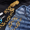 3.8M Ethnic Style Iron on/Sew on Embroidery Flower Polyester Lace Trim Ribbon OCOR-WH0070-121A-4