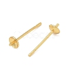 Brass Stud Earring Findings KK-A300-29A-G-2