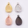 Brass Pendant Cabochon Settings ZIRC-E149-27-1