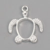 Alloy Open Back Bezel Pendants LS-PALLOY-R098-62S-1