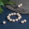 Natural Unfinished Wood Beads WOOD-S651-12mm-LF-4