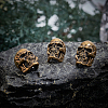 4Pcs Brass Skull European Beads KK-HY0001-94A-4