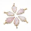 Natural Rose Quartz Pendants G-Q490-A02-1