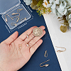 16Pcs 4 Style Brass Earring Hooks KK-BBC0012-53-3