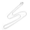 Brass Round Snake Chain Fine Necklace Making NJEW-BB10854-18P-2