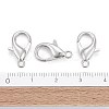 Platinum Plated Alloy Bracelet Lobster Claw Clasps X-E106-NF-5