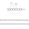 Tarnish Resistant 304 Stainless Steel Curb Chains CHS-Q001-11-3
