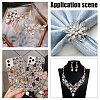 64Pcs 8 Style Light AB Style K9 Glass Rhinestone Cabochons RGLA-FG0001-09-6