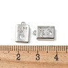 Rack Plating Brass Micro Pave Cubic Zirconia Pendants X-KK-P290-55P-3