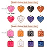 64Pcs 16 Style Alloy Enamel Charms ENAM-SZ0002-56-2