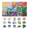 2400Pcs 15 Colors Handmade Polymer Clay Beads CLAY-YW0001-41-1