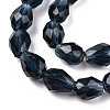 Transparent Glass Bead Strands GLAA-R024-6x8mm-13-3