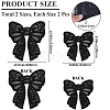 4Pcs 2 Styles Polyester Embroidery Iron on Clothing Patches PATC-GF0001-51B-2