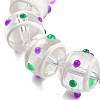Glass with Enamel Beads Strands GLAA-M047-01D-3