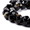 Natural Golden Sheen Obsidian Beads Strands G-C229-01B-4