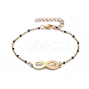 Infinity 201 Stainless Steel Link Bracelets BJEW-JB05288-03-1