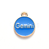 Alloy Enamel Pendants X-ENAM-S124-01B-02I-3