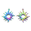 Ion Plating(IP) 201 Stainless Steel Pendants STAS-N098-051M-2
