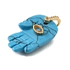 Synthetic Turquoise Carved Pendants GG-CBA5963-01G-NH-2
