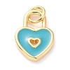 Brass Enamel Pendants KK-M218-11-RS-2