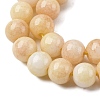 Ombre Effect Dyed Glass Beads Strands X-GLAA-T031-01O-07-4