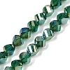 Electroplate Transparent Glass Beads Strands EGLA-B011-02A-AB03-1
