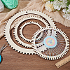 Wood Knitting Loom Kit TOOL-WH0155-76C-5
