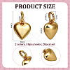 20Pcs 2 Colors Rack Plating Brass Pendants KK-PH0014-19B-2