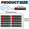 Mini PVC Coated Self Adhesive AUTOMATIC DOOR Warning Stickers STIC-WH0017-009-2